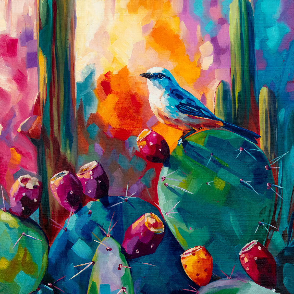 Desert Verdin Original Painting