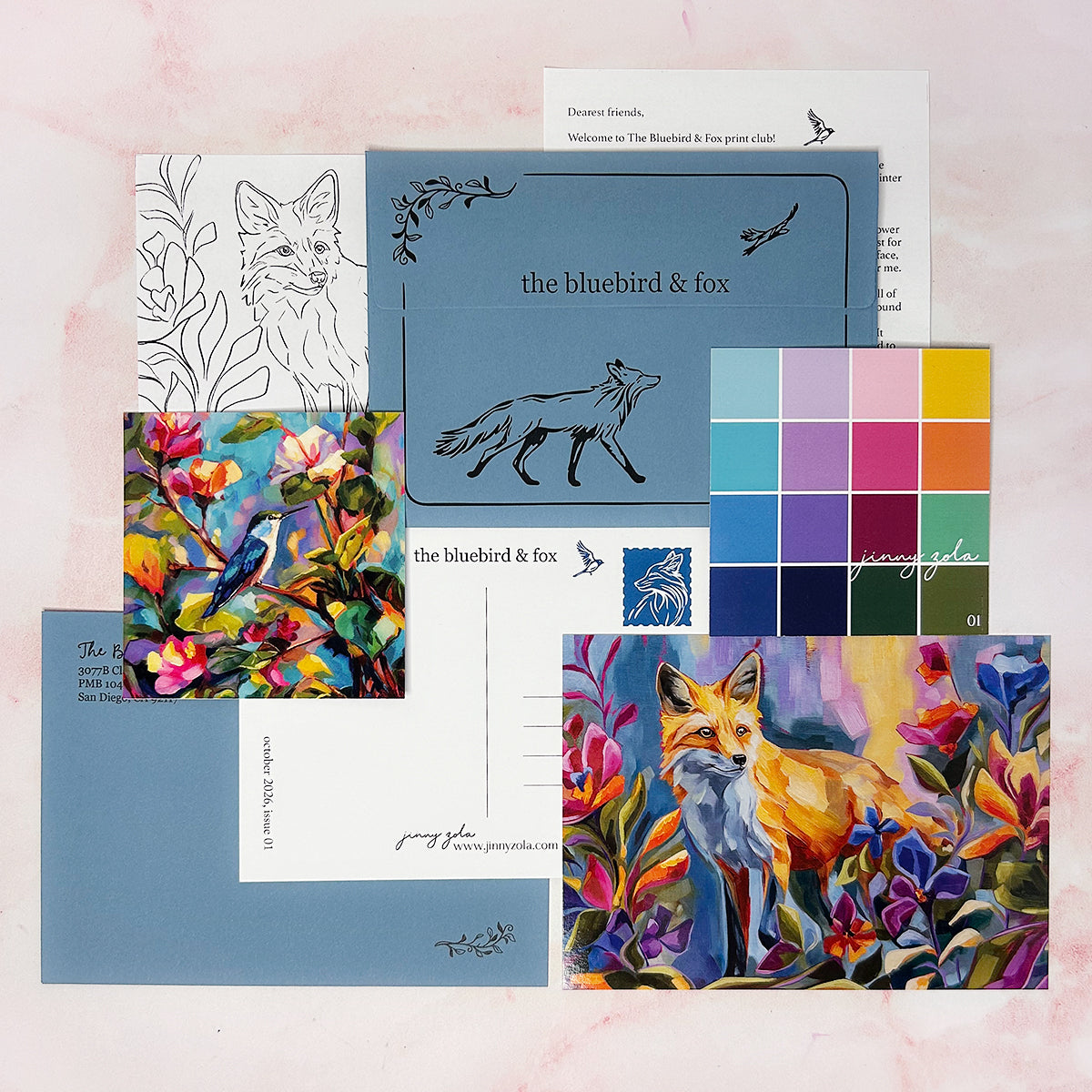 The Bluebird & Fox Print Club