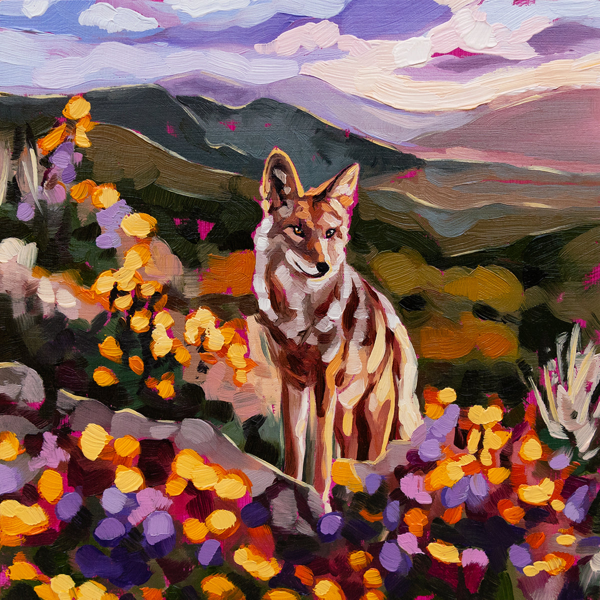 Coyote Mini Original Painting