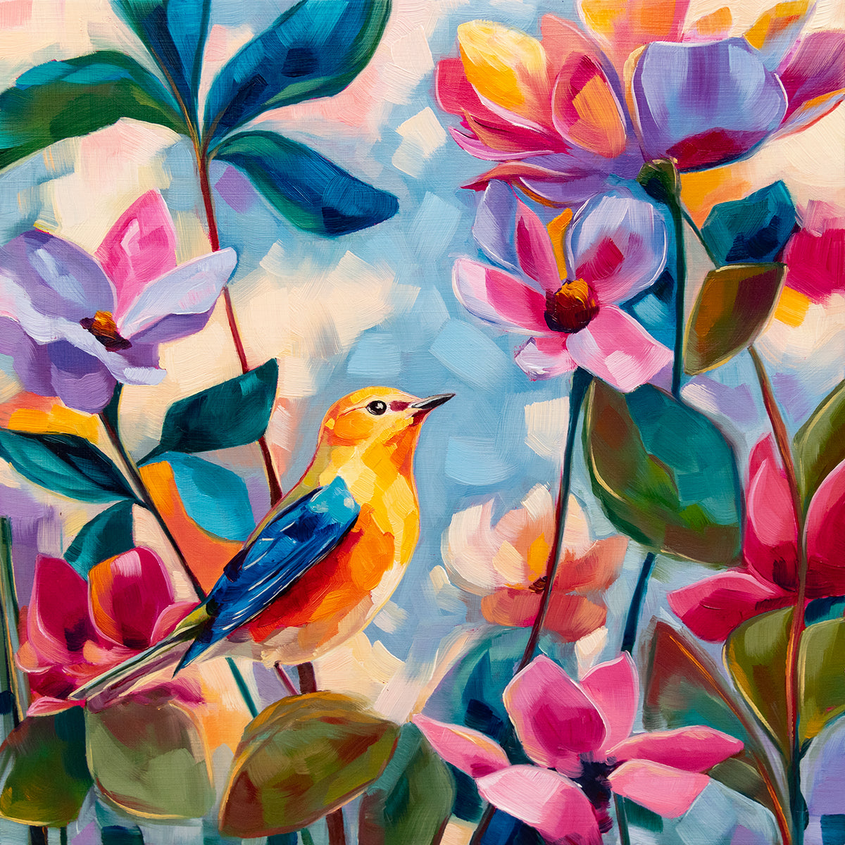 Yellow Warbler Original Painting
